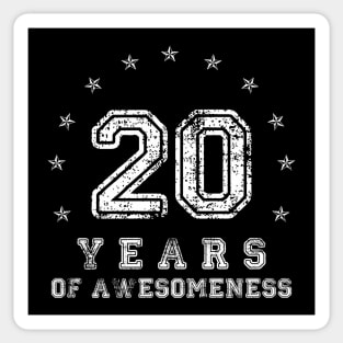 Vintage 20 years of awesomeness Sticker